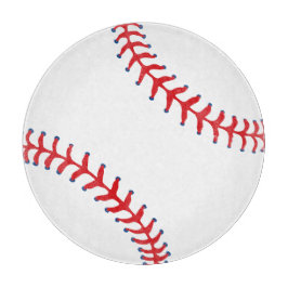 Sporty-Honkbal Klassiek Rood & Wit Sport Thema Snijplank