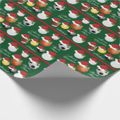 Sporty Kerstmis | DIY-tekst Cadeaupapier (Hoek)