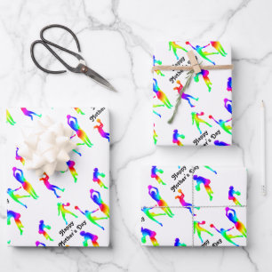 Sporty mama Happy Moederdag Inpakpapier Vel