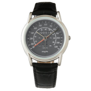 Sporty Motorcycle Gage 001 MPH Horloge