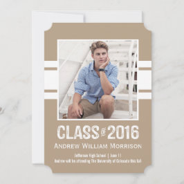 Sporty Prep Afstuderen Foto Klasse 2016 Kaart