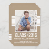 Sporty Prep Afstuderen Foto Klasse 2016 Kaart (Voorkant / Achterkant)