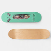 Sporty Race Car Persoonlijk Skateboard (Horizontaal)