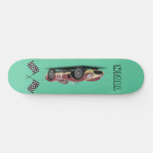Sporty Race Car Persoonlijk Skateboard (Horizontaal)