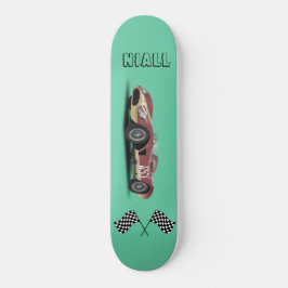 Sporty Race Car Persoonlijk Skateboard