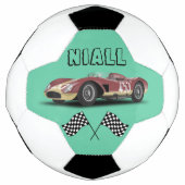 Sporty Race Car Voetbal (Voorkant)