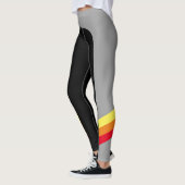 Sporty Red/Oranje/Yellow Stripe Leggings (Links)