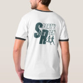 Sporty & Rich | Mannen Ringer T-shirt (Achterkant volledig)