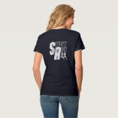 Sporty & Rich | Vrouwen V-Neck T-shirt (Achterkant volledig)