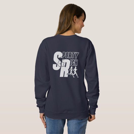 Sporty & Rich | Vrouwen Zoatshirt Trui (Achterkant volledig)