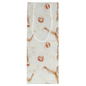 Sporty Santa - volleyball Wijn Cadeautas (Achterkant)