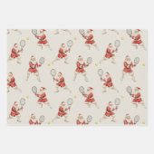 Sporty Santa Wrapping Paper Flat Sheet Set (Voorkant)