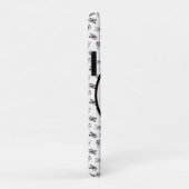 Sporty Soccer Puppies Monogramed Case-Mate iPhone Case (Achterkant/rechts)