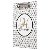 Sporty Soccer Puppies Monogramed Klembord (Links)