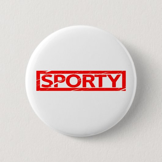 Sporty Stamp Ronde Button 5,7 Cm (Voorkant)