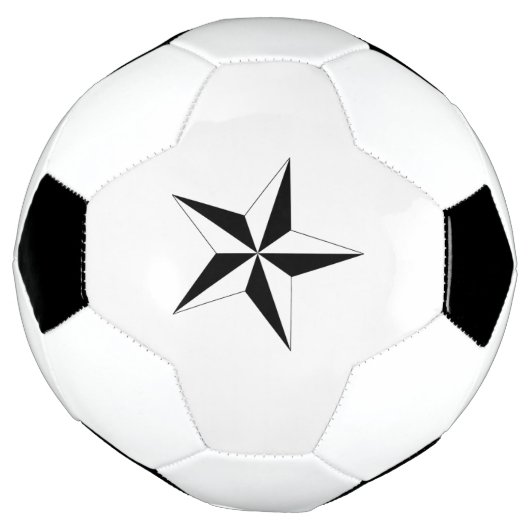 Sporty Star Mark Soccer Ball with Unique Look Voetbal (Gedraaid)