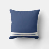 Sporty Stripes | Monogram geboorteland van pasgebo Kussen (Achterkant)