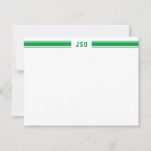 Sporty Stripes Monogram Masculine Green & White