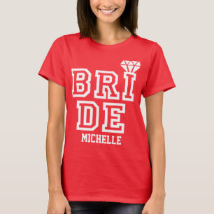 Sporty style bride om te worden t-shirt