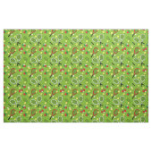 Sporty Tennis Balls en Rackets Pattern Stof (Fat Quarter)