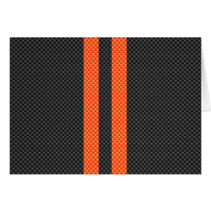 Sporty Vibrant Oranje Stripes Carbon Style