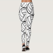 Sporty Volleyball Pattern Leggings (Achterkant)