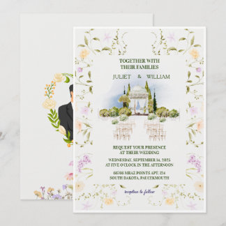 Sporty Wedding Invitation | Glass House  Kaart