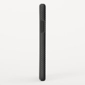 Sporty Yellow Racing Stripes Carbon Fibre Style Case-Mate iPhone Case (Achterkant/rechts)