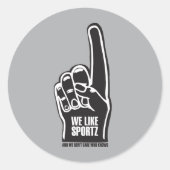 Sportz 2 ronde sticker (Voorkant)