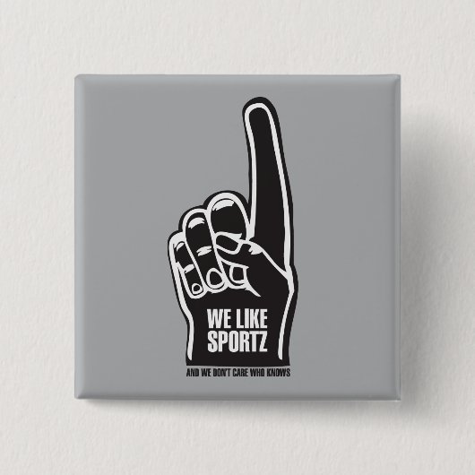 Sportz 2 vierkante button 5,1 cm (Voorkant)