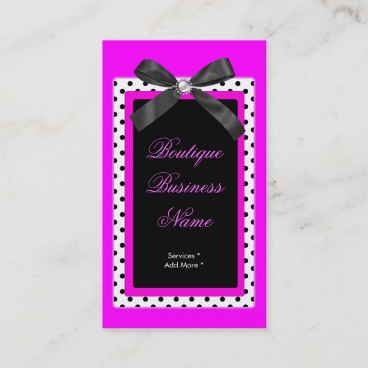 Spot Boutique label hot pink bow afbeelding (Voorkant)