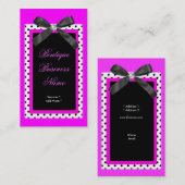 Spot Boutique label roze strik lint afbeelding (Voorkant / Achterkant)