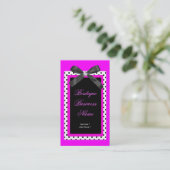 Spot Boutique label roze strik lint afbeelding (Staand voorkant)
