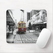 Spot Colour Tram : Christchurch, Nieuw-Zeeland Muismat (Met muis)