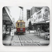 Spot Colour Tram : Christchurch, Nieuw-Zeeland Muismat (Voorkant)