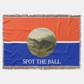 Spot de Ball Sinaasappel & Blue Alligator Blanket Deken