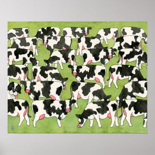 Spot de hond! Repérez le chien. Poster (Voorkant)