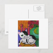 Spot de kat briefkaart (Voorkant / Achterkant)