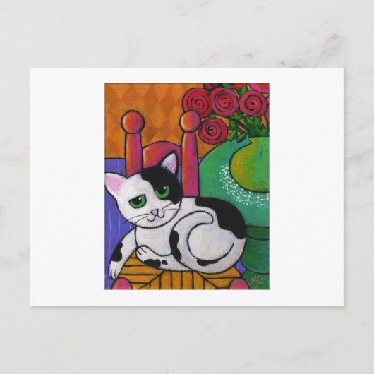 Spot de kat briefkaart (Voorkant)