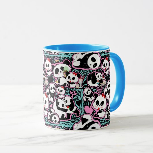 Spot de Panda! Panda Doodles Mok (Voorkant rechts)