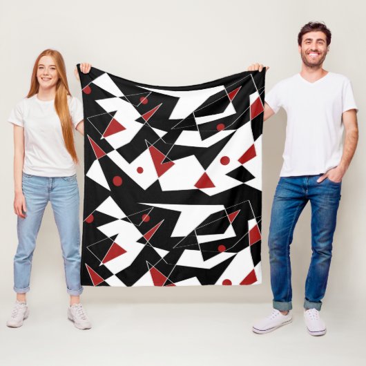 Spot de Rode Ballen Fleece Deken (In situ)