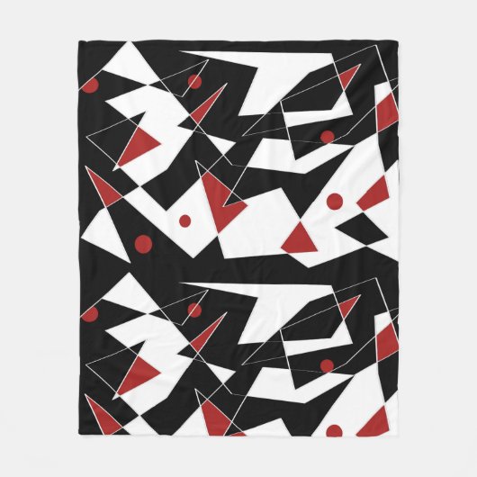 Spot de Rode Ballen Fleece Deken (Voorkant)