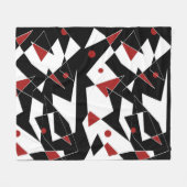 Spot de Rode Ballen Fleece Deken (Voorkant (Horizontaal))