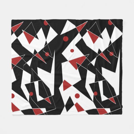 Spot de Rode Ballen Fleece Deken (Voorkant (Horizontaal))