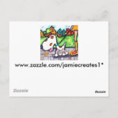 Spot de wandeling van de hond briefkaart (Achterkant)