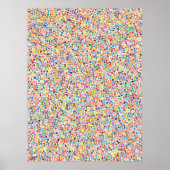 Spot Dot Spec Color Art Artiest Print (Voorkant)