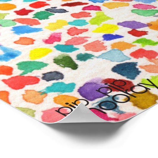 Spot Dot Spec Color Art Artiest Print (Hoek)