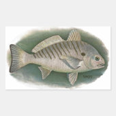 Spot Fish Logo Rechthoekige Sticker (Voorkant)