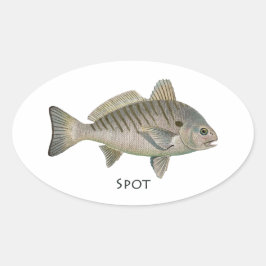 Spot Fish Ovale Sticker