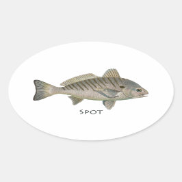 Spot Fish Ovale Sticker